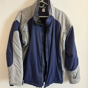 L.L. Bean Men's Blue and Gray Jacket